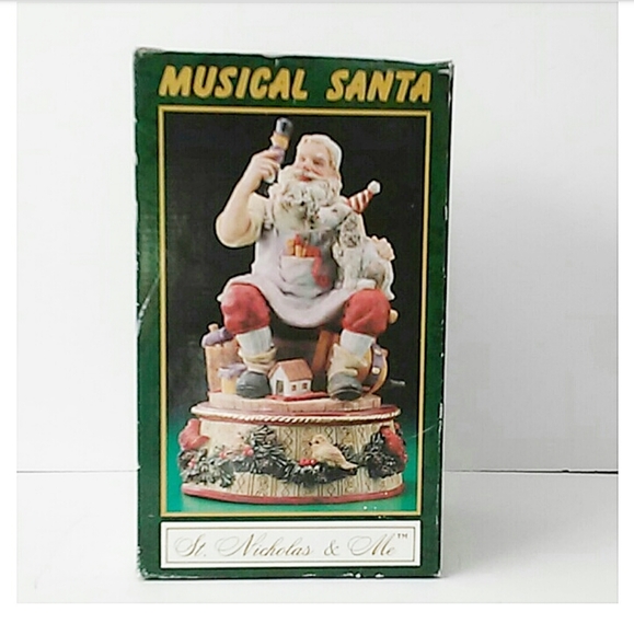 St. Nicholas & Me Holiday Musical Santa Figurine 994 St Nicholas Me